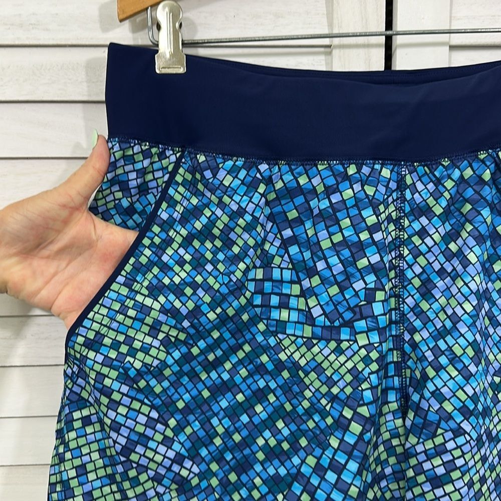 Lands End Swim Size 12 Board Skort Tropical Lands' End - Picture 3 of 14